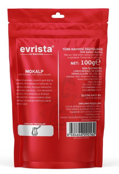 MOKALP KAFEİNSİZ TÜRK KAHVESİ